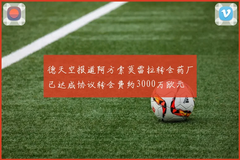 德天空报道阿方索莫雷拉转会药厂已达成协议转会费约3000万欧元